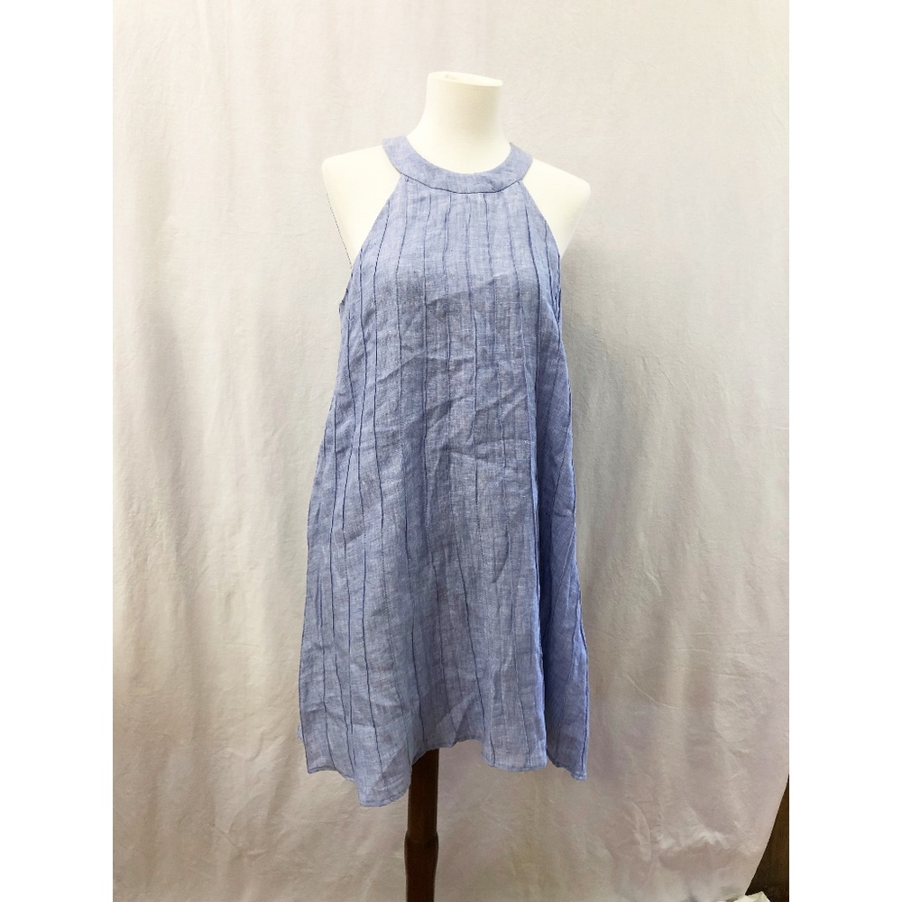 Island Company Blue Striped Dress